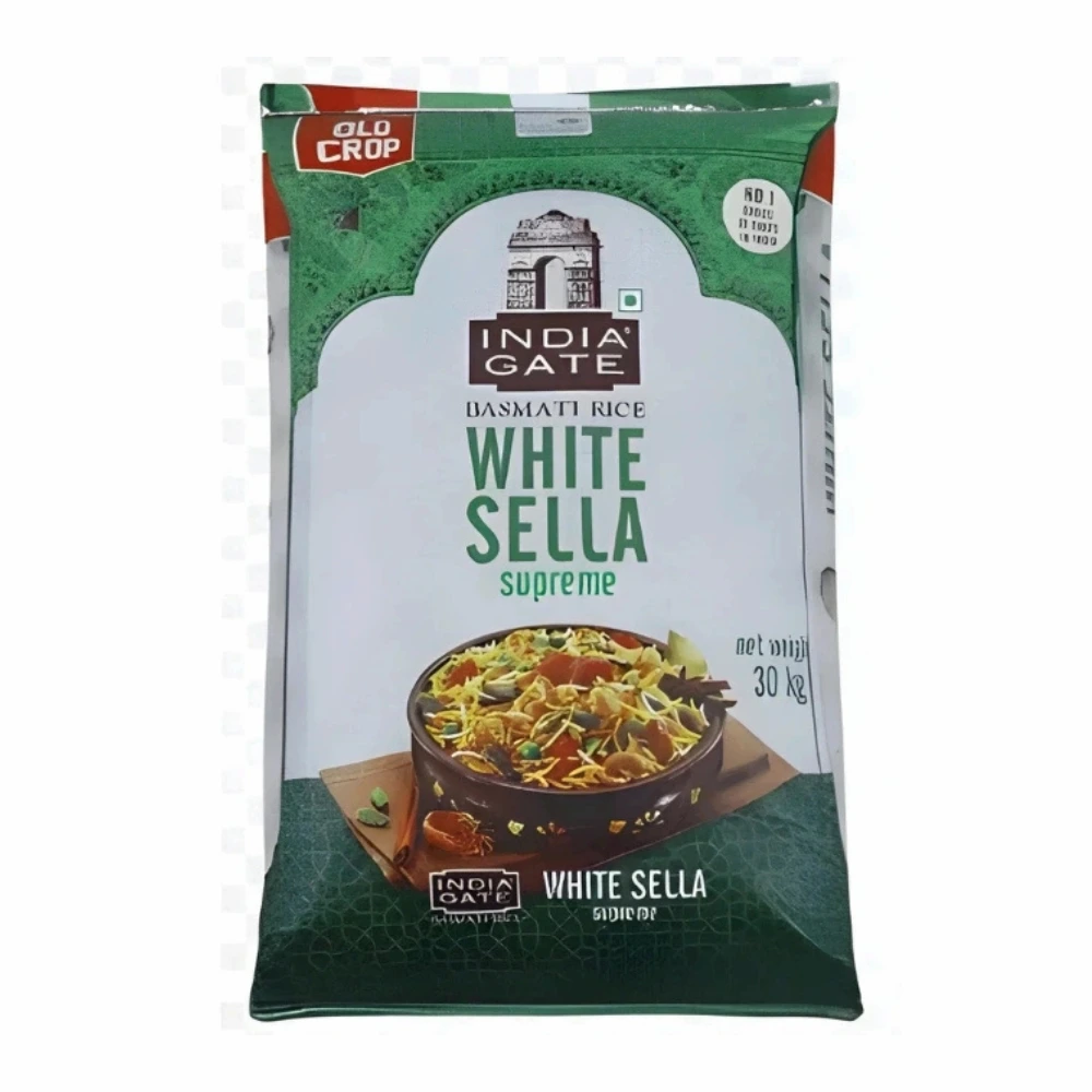 India Gate White Sella Supreme Basmati Rice 30 kg